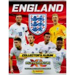 Football trade card collection. England 2016 official collectors album with all 126 basic cards.