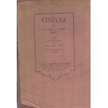 Charles Walter Berry signed Viniana first edition hardback book 140 pages published 1929. Good