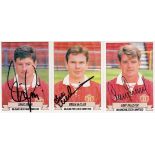 Football Autographed Man United 1993 Stickers: A Nice Lot Of Panini 1993 Stickers Depicting