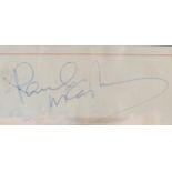 Paul McCartney signed 5x3 white card. Sir James Paul McCartney CH MBE (born 18 June 1942) is an