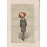 Vanity Fair print. Titled Before Sunrise. Subject Mr A C Swinburne. Dated 21/11/1874. Approx size