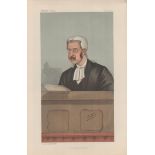 Vanity Fair print. Titled A judicial Churchman. Subject The Hon Sir Walter Phillimore Bt DCL.