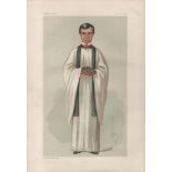 Vanity Fair print. Titled Prayers. Subject Henry White MA. Dated 26/12/1874. Approx size 14x11 inch.