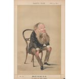 Vanity Fair print. Titled Men of the day no 39. Subject Mr W W Collins. Dated 3/2/1872. Approx
