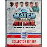 Match Attax official collectors binder 2012 with 118 cards. UNSIGNED. Good Condition. All autographs