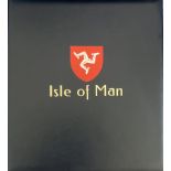 Isle of Man Davo Hingeless Album With Slipcase Mint Stamps from M1 1973 Definitives to M41 1991 Fire