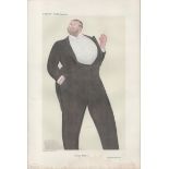 Vanity Fair print. Titled A great realist. Subject John Singer Sargent RA. Dated 24/2/1909. Approx