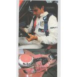 Emanuele Pirro two signed formula one colour photos 6x4 and 4x3 inches. Good Condition. All