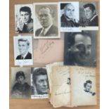 Vintage TV Collection of Approx 50 Signatures on Photos and Autograph Album Pages. Includes Frank