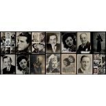 Vintage Entertainment Collection of 32 Signed Photos. Various Sizes. All Black and White Photos.