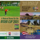 Signed by Niclas Fasth 2001 Ryder Cup Official Course Guide Booklet (Professional Golfer). Good