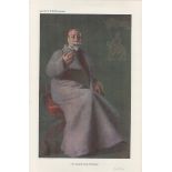 Vanity Fair print. Titled The Greatest living Frenchman. Subject Anatole France. Dated 11/8/1909.