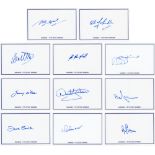 Football Autographed Rangers 1972 A Wonderful Lot Of 6 X 4 Photo Cards, Respectively Signed By