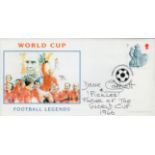 Football. Dave Corbett and Pickles (World Cup Finder 1966) Signed World Cup Football Legends FDC