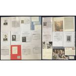 World Political Collection of 23 Signed Items Such As Photos, Signature Cards and Letters.