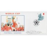 Football. Jack Charlton Signed World Cup Football Legends FDC With British Stamp and 21 May 2002
