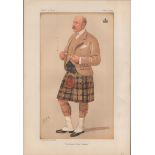 Vanity Fair print. Titled The Queens Lord Steward. Subject The Marquis of Breadalbane KG PC. Dated