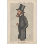 Vanity Fair print. Titled Men of the day no 28. Subject A Tennyson. Dated 22/7/1871. Approx size