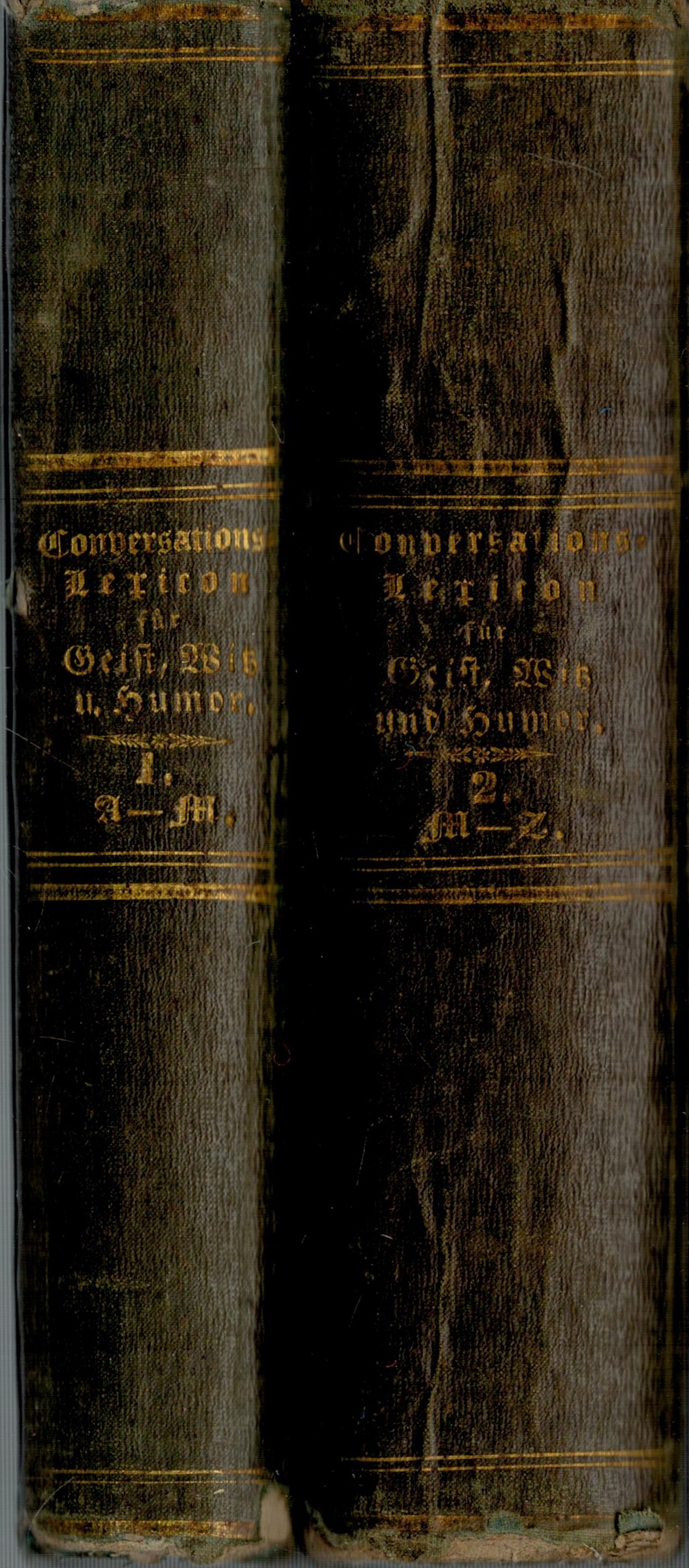 Volume 1 = Conversations. Von M. Saphir published in Dresden, Germany, 1852. 752 pages 6"x 9".