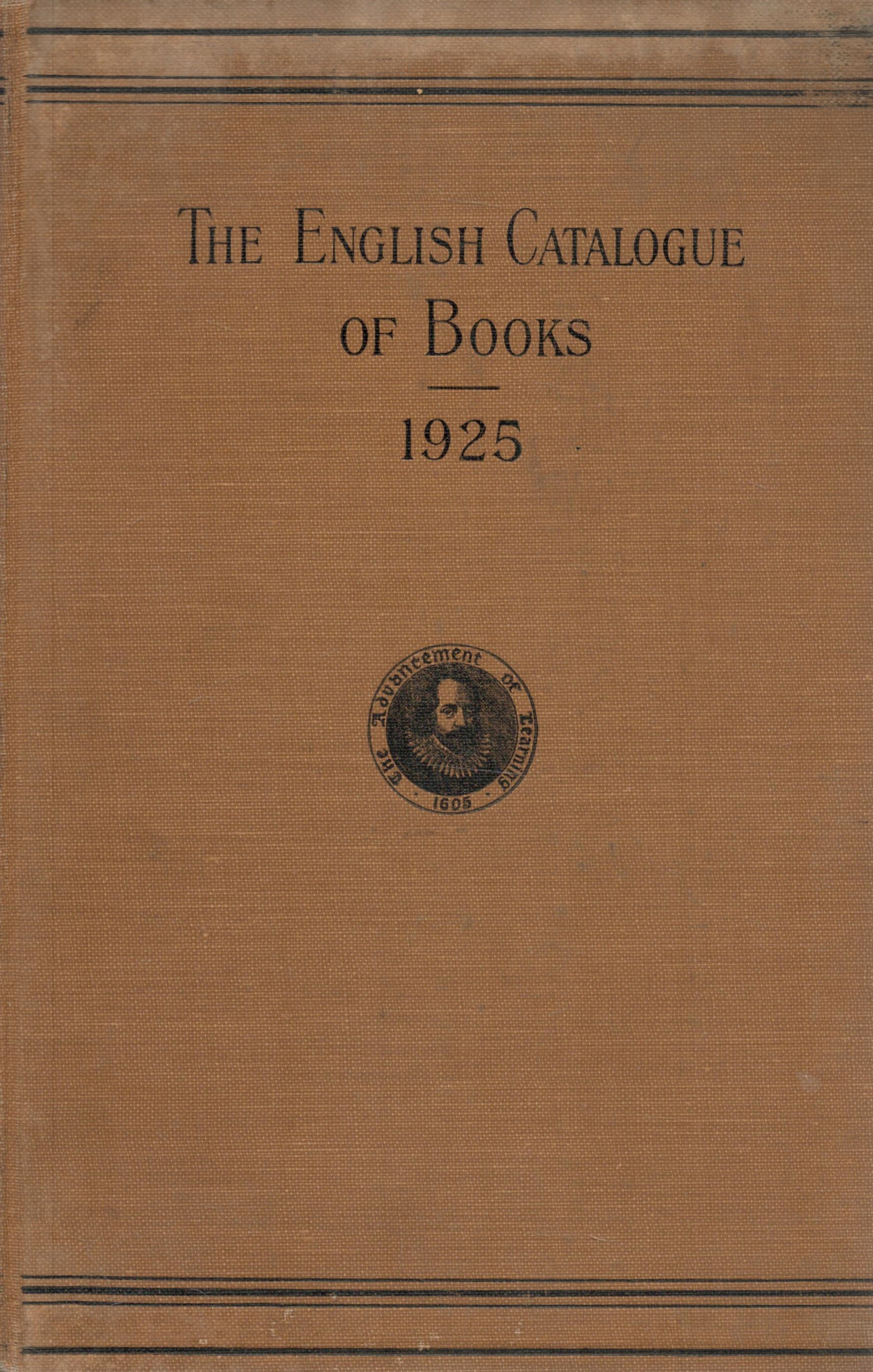 The English Catalogue of Books for 1925. Giving one alphabet under author and title, size, price,