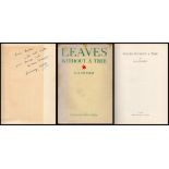 G.S. Fraser Leaves Without a Tree. Published by Hokuseido Press, Japan. Inscribed on front free