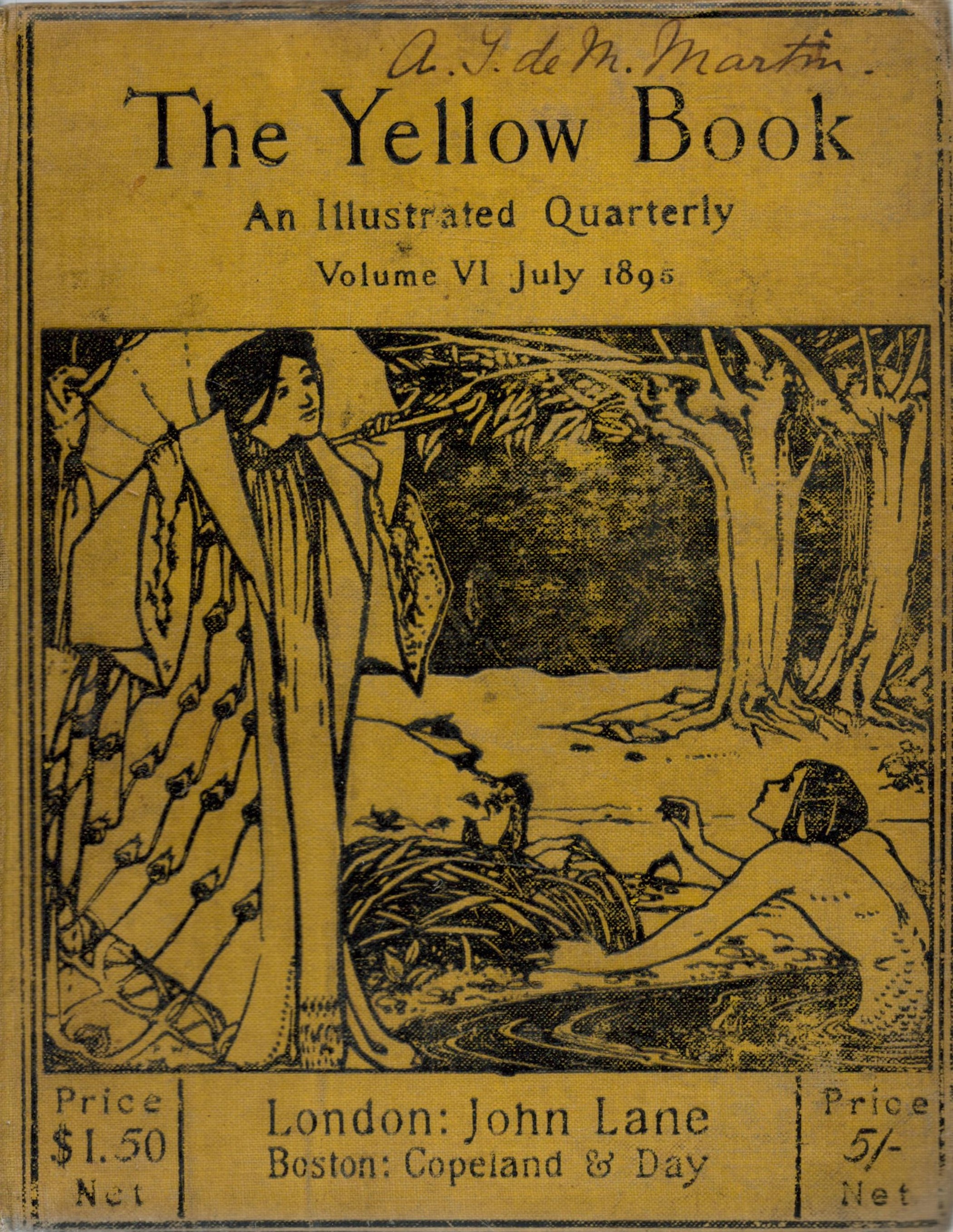 The Yellow Book. An illustrated quarterly. Volume V1 July 1895. Published by John Lane, London.