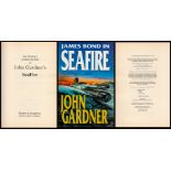 John Gardner Seafire. A James Bond novel. Published by Hodder and Stoughton. Fine condition in D/W