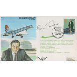 Concorde test pilot Brian Trubshaw signed on his own Historic Aviators cover. He signed up for the