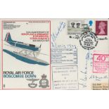 Rare Schneider Trophy Air Race cover multisigned 1920/30 competitors AVM Webster AFC, Air Cdre D'
