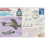 Great War, WW2 pilots multiple signed 100sqn Canberra cover. Inc AVM J A Gray DFC GM RFC 1917,
