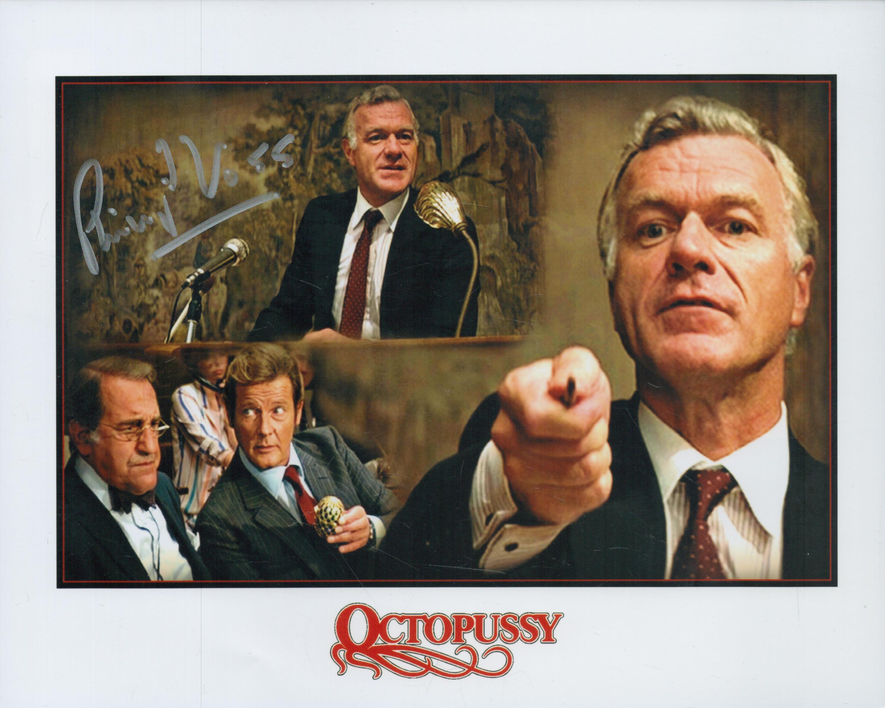 Bond Actor, Philip Voss signed 10x8 colour promo photograph pictured as he plays an auctioneer in