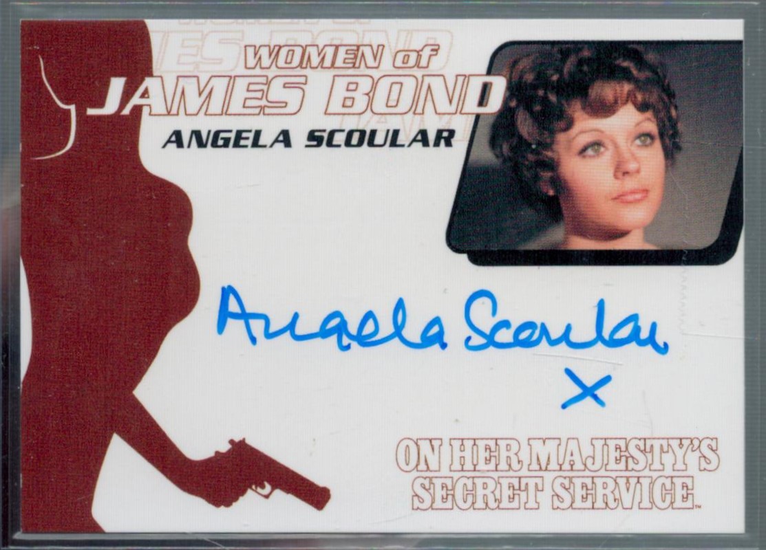 James Bond. Angela Scoular (Ruby Bartlett in On Her Majesty's Secret Service) Signed 007 Trading