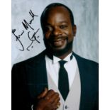 Joseph Marcell Actor Signed Fresh Prince Of Bel Air 8x10 Photo. Good condition. All autographs are