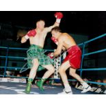 Steve Collins Boxing World Champion Signed 1997 8x10 Press Photo. Good condition. All autographs are