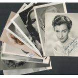 Actresses, a collection of 10 signed vintage photos, some dedicated. Mostly 5.5x3.5, all from the