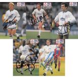 Football autographed Leeds United 1991,92 Trading Cards: A Nice Lot Of 5 Signed Pro Set Trading