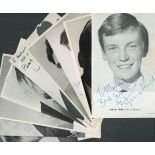 Music, a collection of 10 signed vintage photos, mostly singers, some dedicated. Mainly 5.5x3.5,