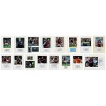 Football. Aston Villa FC Collection of Sixteen 16 x 12 inch Mounts. Includes Steve Bruce, Philipe