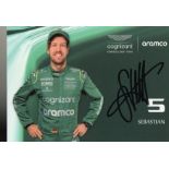 Sebastian Vettel. P, C sized promo picture. Good condition. All autographs are genuine hand signed