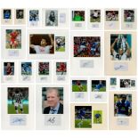 Football. Collection of Twenty three 16 x 12 inch Mounts. Colour Photo and Signature Card.