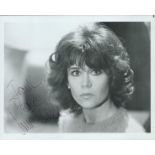 Jane Fonda, a signed and dedicated 10x8 photo. An actress and former fashion model, she is the