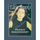 Elkie Brooks Singer Signed Pearls Anniversary Mounted 8x10 Photo. Good condition. All autographs are