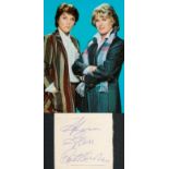 Sharon Gless Actress Signed Card With Cagney & Lacey Photo. Good condition. All autographs are