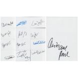 Tv and Film. Collection of Thirteen 6 x 4 inch White Autograph Cards. Signed by Christine