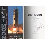 Apollo 13 - James Lovell. Hardback copy of Lovell's autobiography, 'Lost Moon'. Good condition.