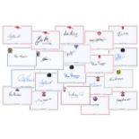 Football autographed Footballers 1950s - 1990s Crested Photo-Cards: A Nice Lot Of 20 Signed Home-