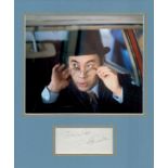 Burt Kwouk (1930-2016) Pink Panther Actor Signed Card With 10x12 Mounted Photo. Good condition.