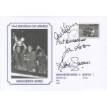 Football autographed Man United 1968 Commemorative Cover: A Superbly Designed Modern Commemorative