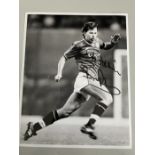 Bryan Robson Manchester United Legend Signed 10x8 inch Photo. Good condition. All autographs are