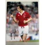 Joe Jordan Former Manchester United Player Signed 10x8 inch photo. Good condition. All autographs